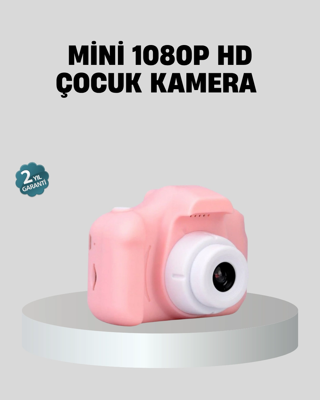 Mini Dijital Çocuk Kamerası 8mp Hd Ekranlı 1080p Video Ve Şarjlı ( Lisinya )