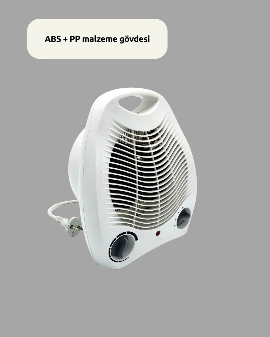 Mini Elektrikli Isıtıcı – 2000w Güç, Fanlı Isıtma, 3 Isı Modu ( Lisinya )