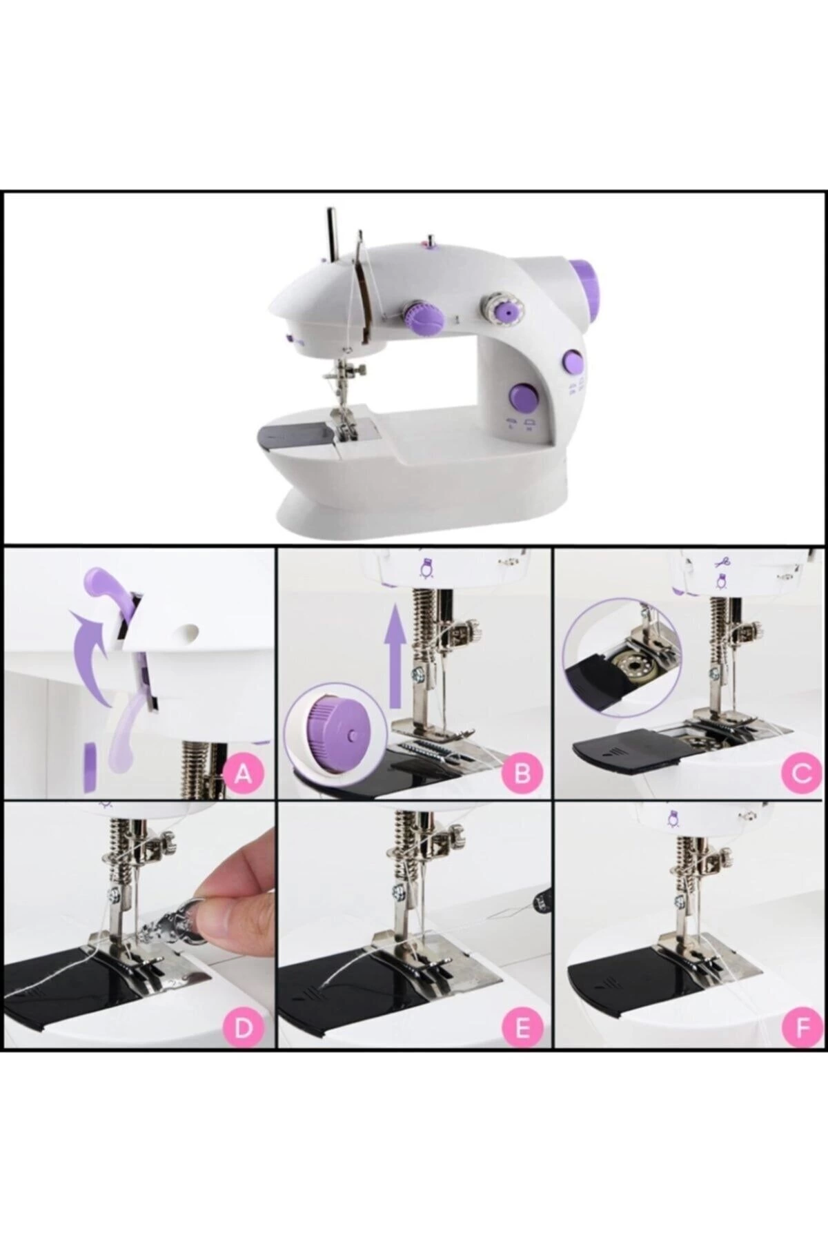 Mini Ev Dikiş Makinesi Pedallı Sewıng Machine ( Lisinya )