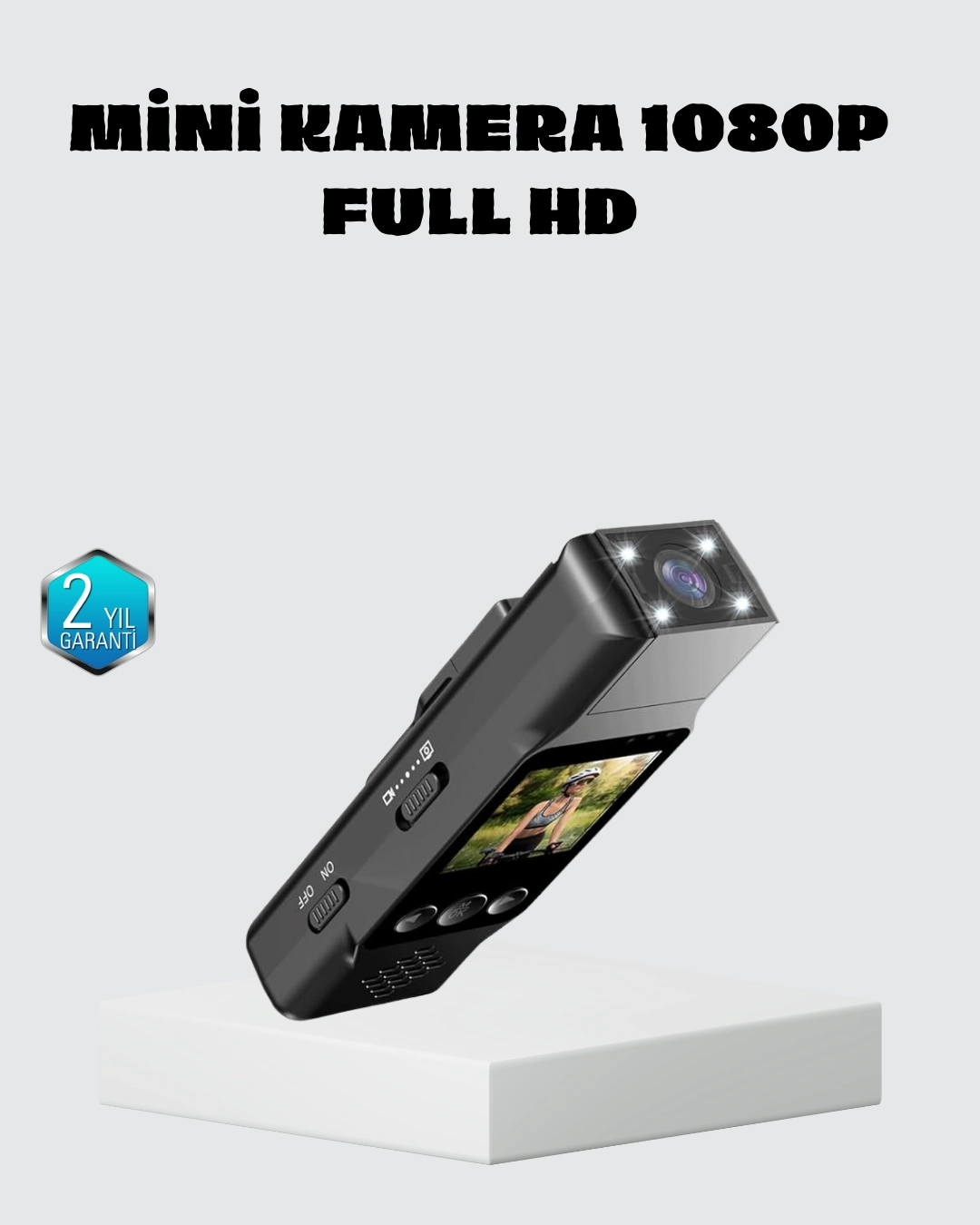 Mini Güvenlik Kamerası 1080p 3mp Fotoğraf 180° Ayarlanabilir Lens Usb Şarjlı ( Lisinya )