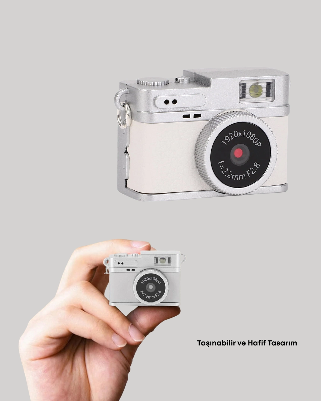 Mini Hd Dijital Kamera 1080p Kordonlu Taşınabilir Retro Model ( Lisinya )