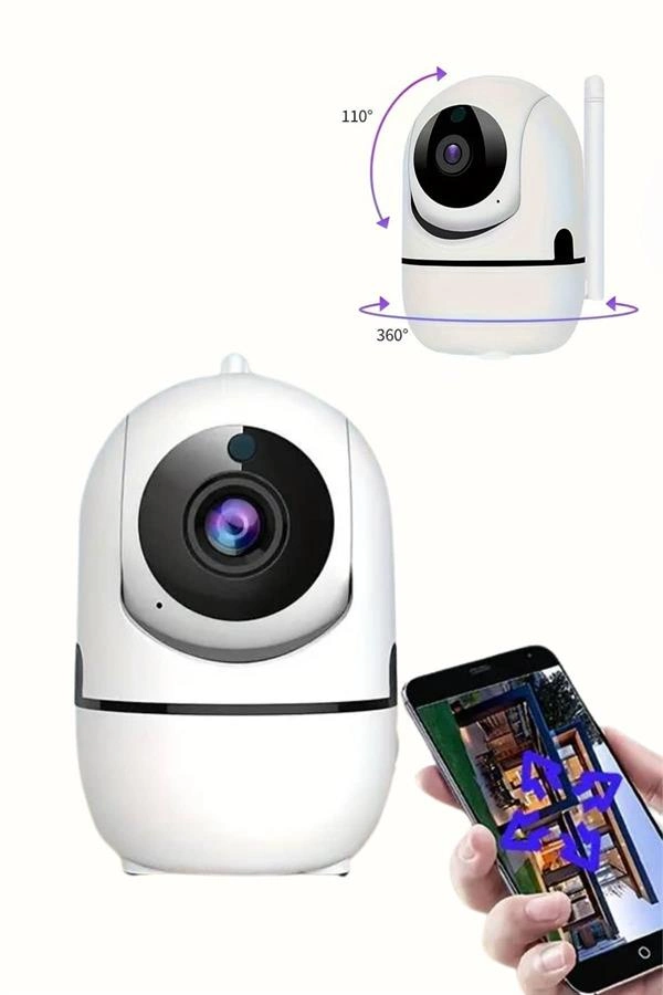 Mini Ip Kamera Hareketli Güvenlik Kamerası Kablosuz Kablosuz Kamera Mikrofonlu ( Lisinya )