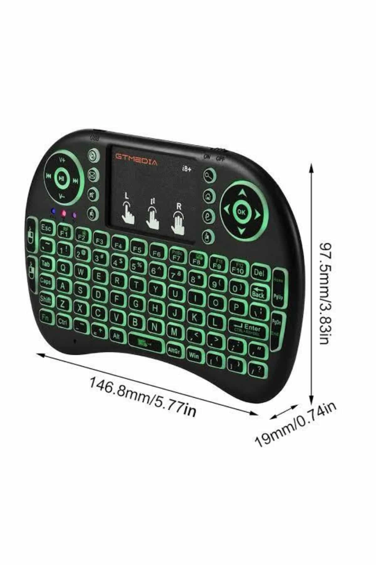 Mini Klavye  Pc Playstation Ledli Mouse Rgb Mouse Bluetooth Usb ( Lisinya )