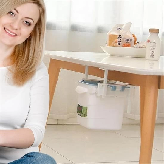 Mini Masa Çöp Kovası Plastik Tezgah Altı Geri Çekilebilir Yapışkanlı Görünmez Bölme Pratik ( Lisinya ) Mini Masa Çöp Kovası Plastik Tezgah Altı Geri Çekilebilir Yapışkanlı Görünmez Bölme Pratik ( Lisinya )