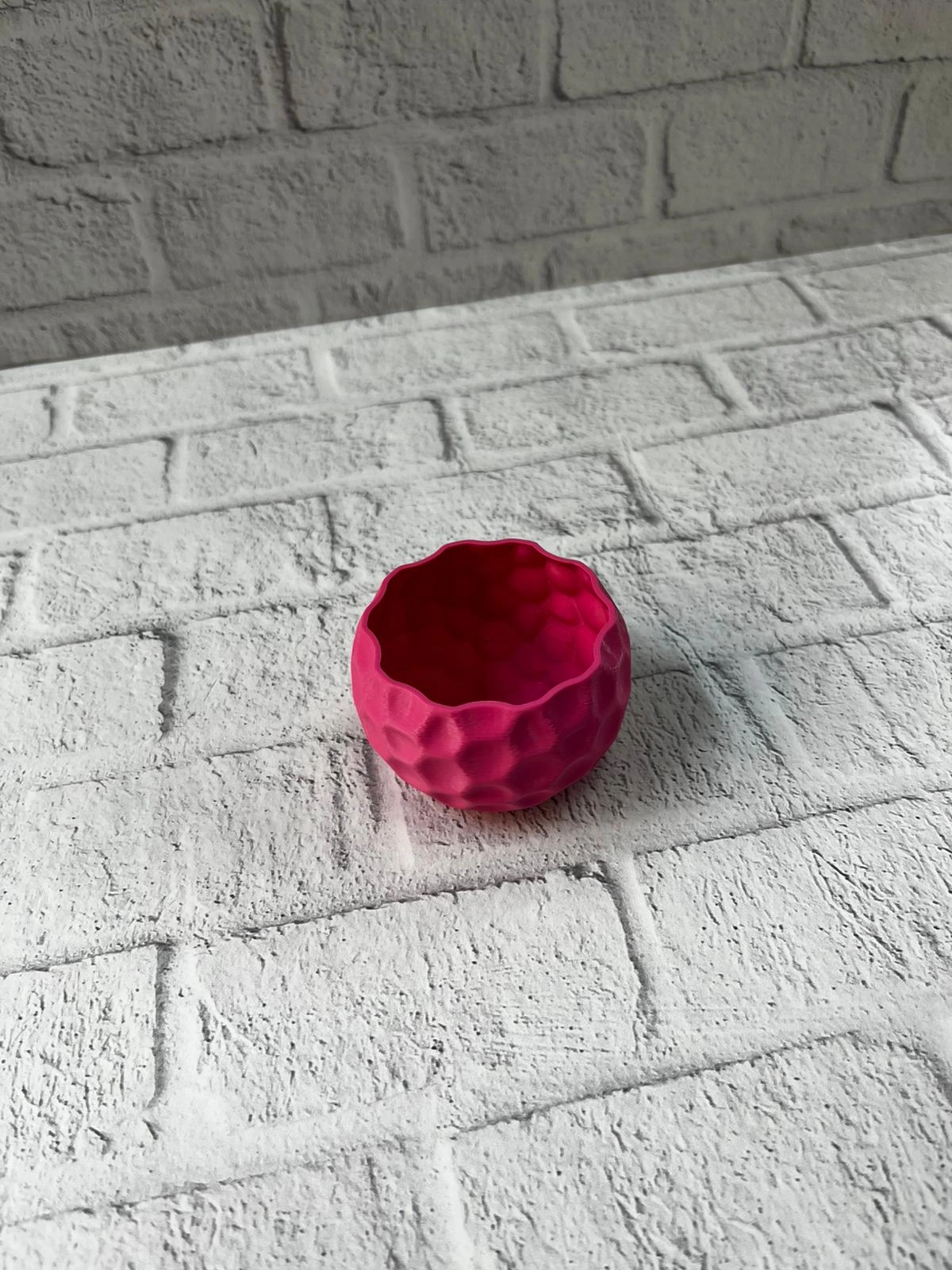 Mini Mor Dekoratif Saksı 5 Cm Modern Masaüstü Bitki Saksısı ( Lisinya )