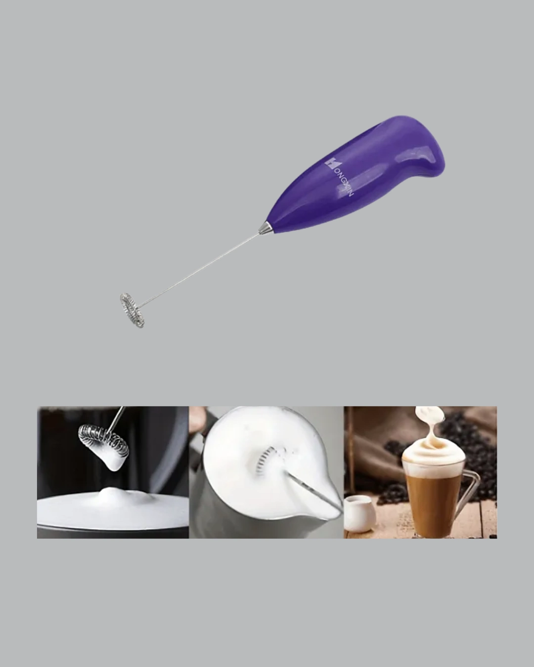 Mini Pilli Portatif Karıştırıcı – Cappuccino, Latte, Frappe Ve Kahve Köpürtücü ( Lisinya )