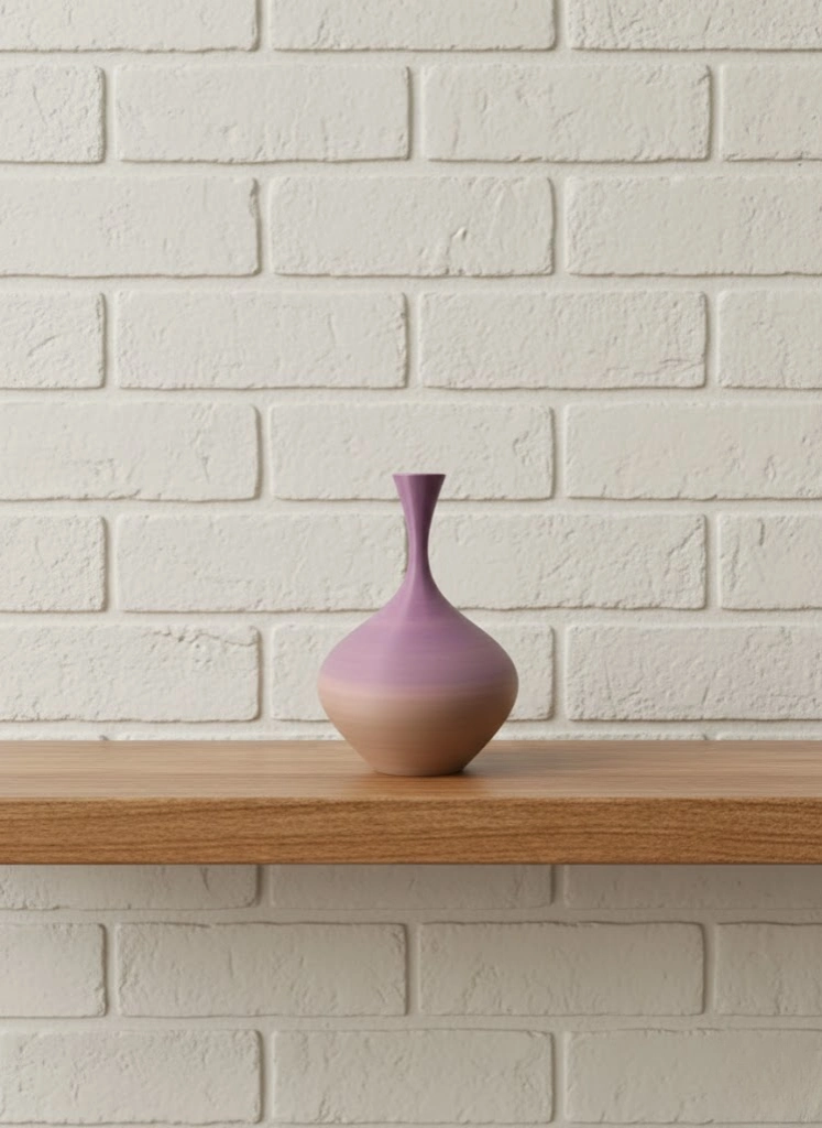 Mini Rainbow Dekoratif Vazo 8 Cm Renk Geçişli Modern Tasarım ( Lisinya )