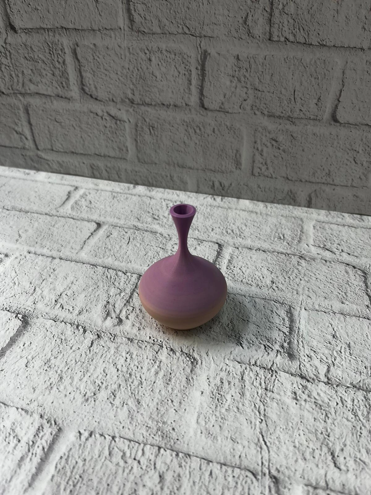 Mini Rainbow Dekoratif Vazo 8 Cm Renk Geçişli Modern Tasarım ( Lisinya )