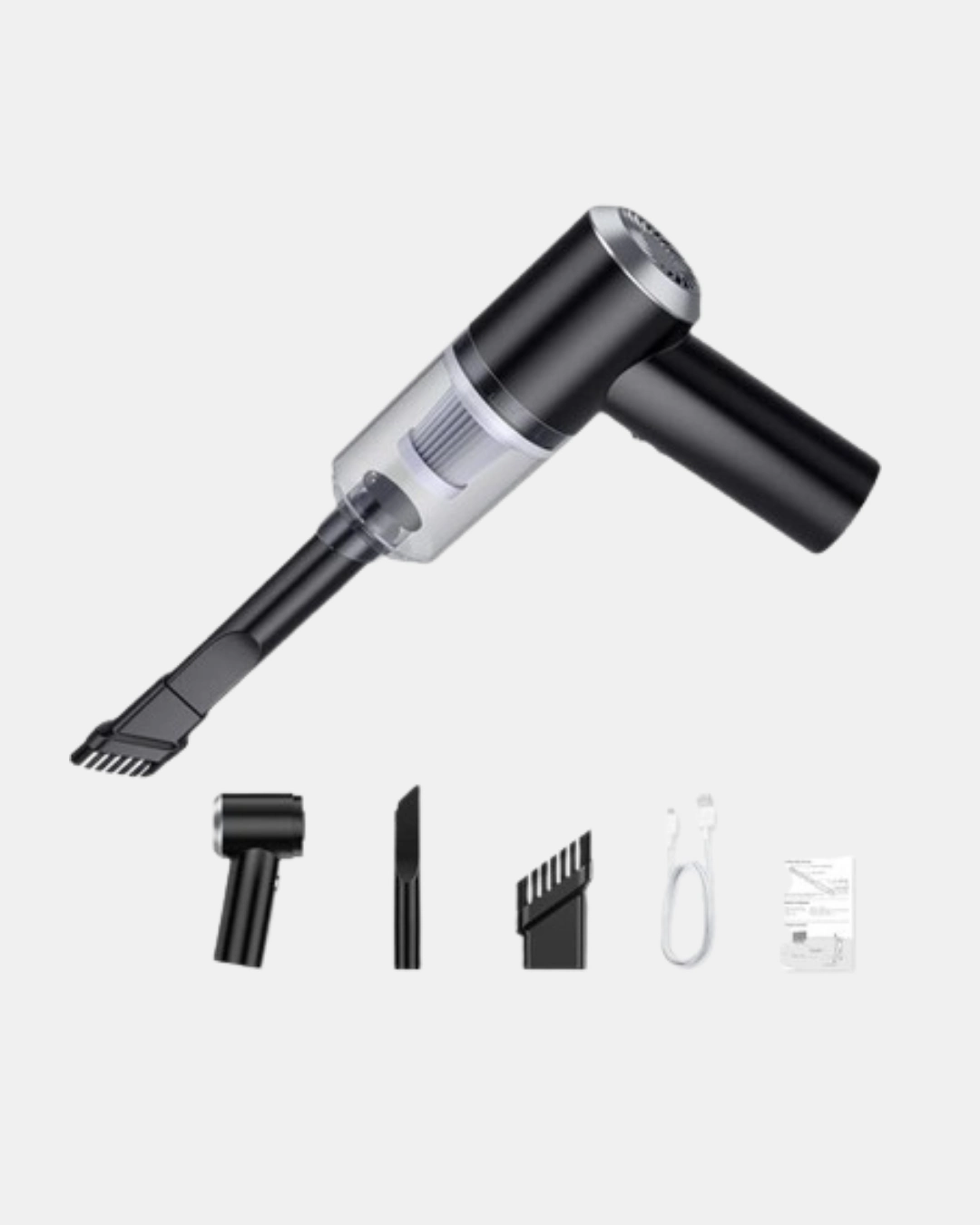 Mini Şarjlı Araç Süpürgesi – 120w Güçlü Motor, 5500pa Vakum Emiş, Yıkanabilir Filtre ( Lisinya )