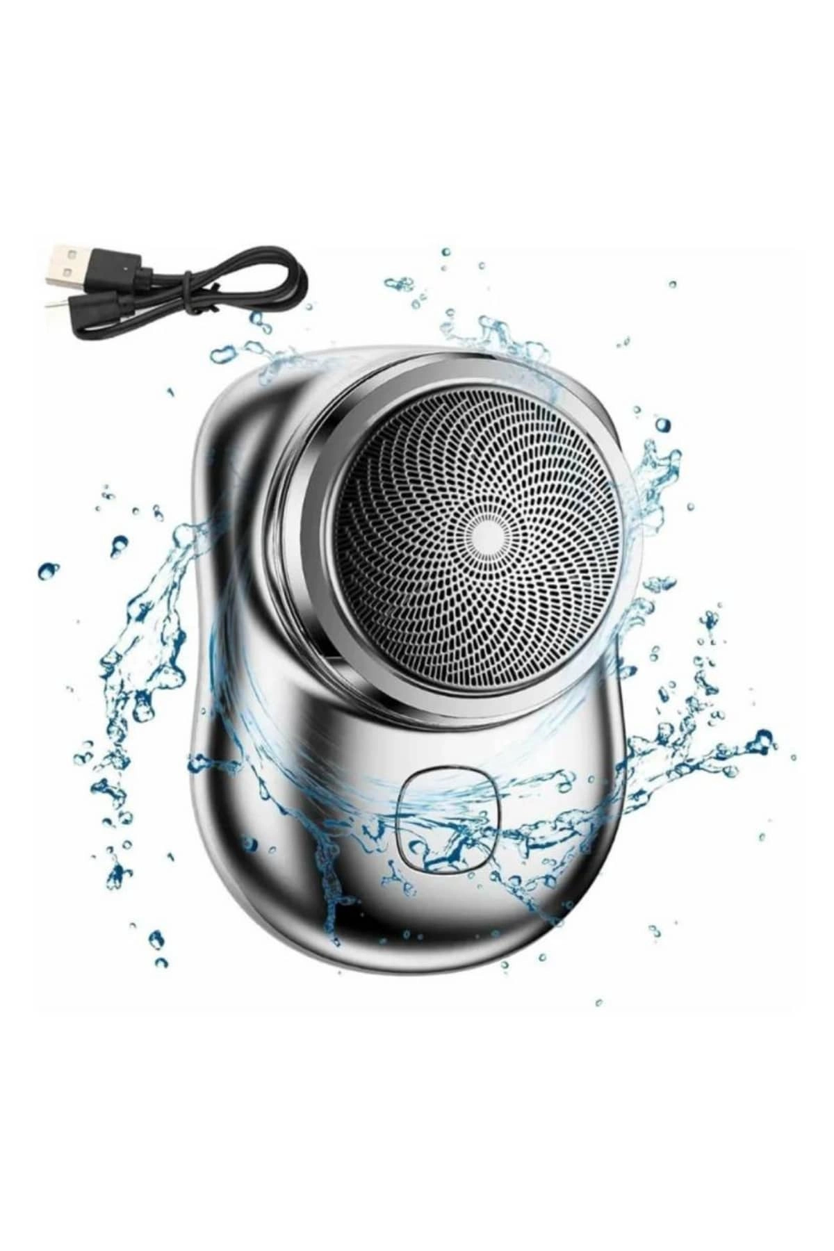 Mini Sıfır Sakal Yanak Tıraş Makinesi Usb Şarjlı Sıfır Sakal Taşınabilir Korumalı ( Lisinya )
