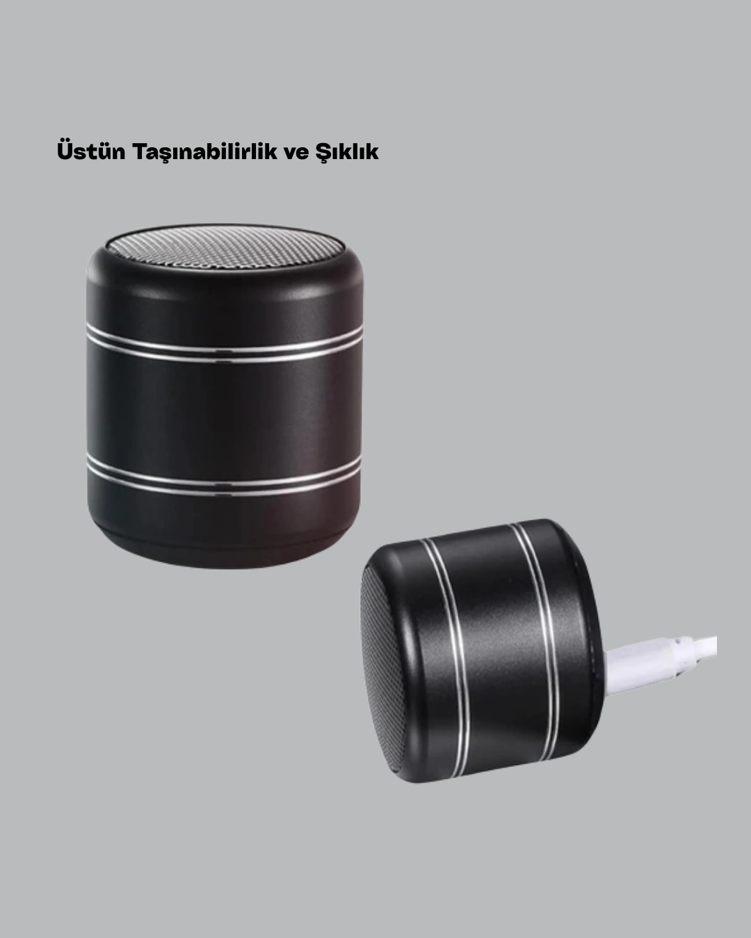 Mini Silindir Kablosuz Hoparlör Güçlü Ses 4w Bas + Tws Senkron Özellik ( Lisinya ) Mini Silindir Kablosuz Hoparlör Güçlü Ses 4w Bas + Tws Senkron Özellik ( Lisinya )