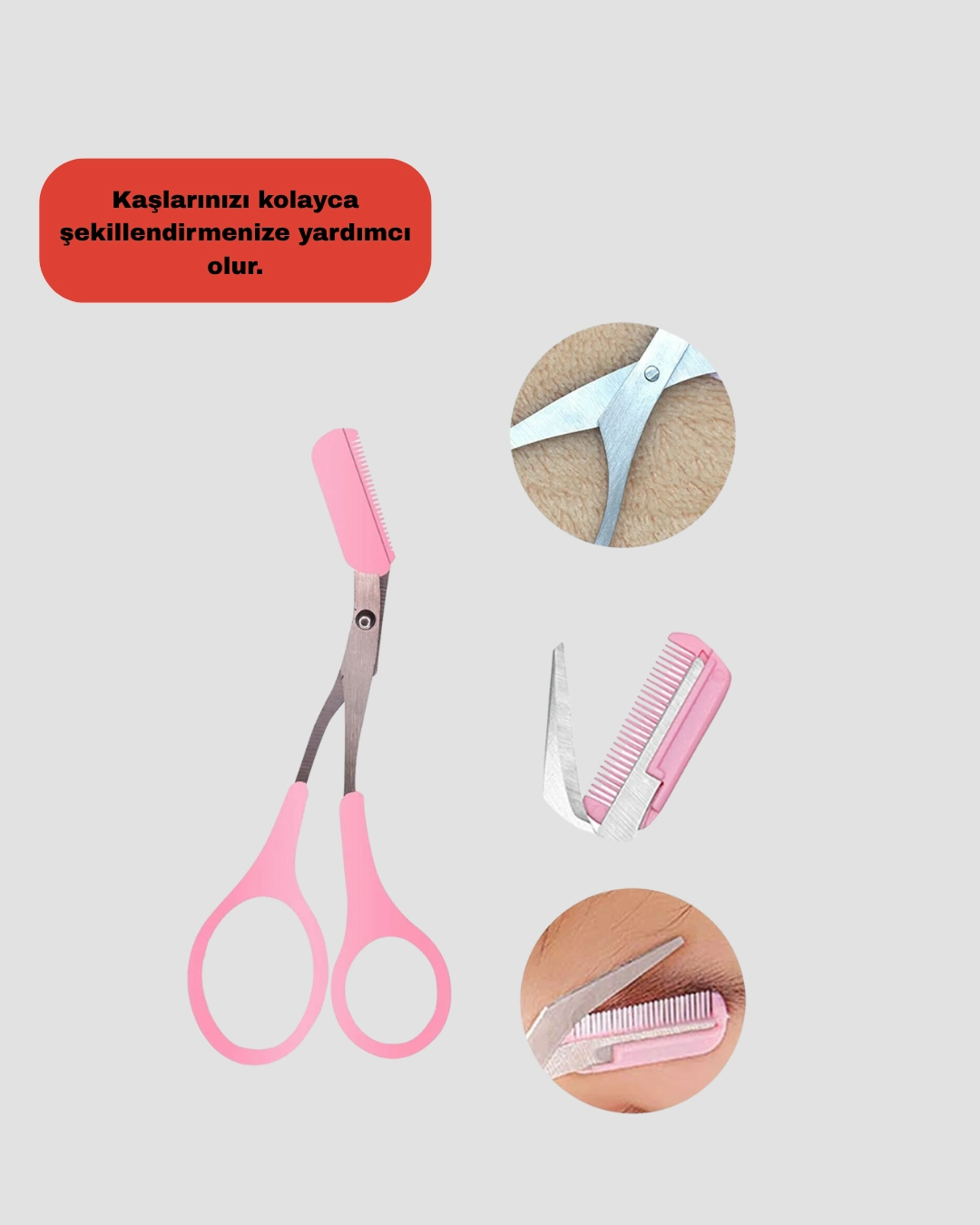 Mini Taraklı Kaş Düzeltici – Hassas Şekillendirme Ve Taşınabilir Tasarım ( Lisinya )