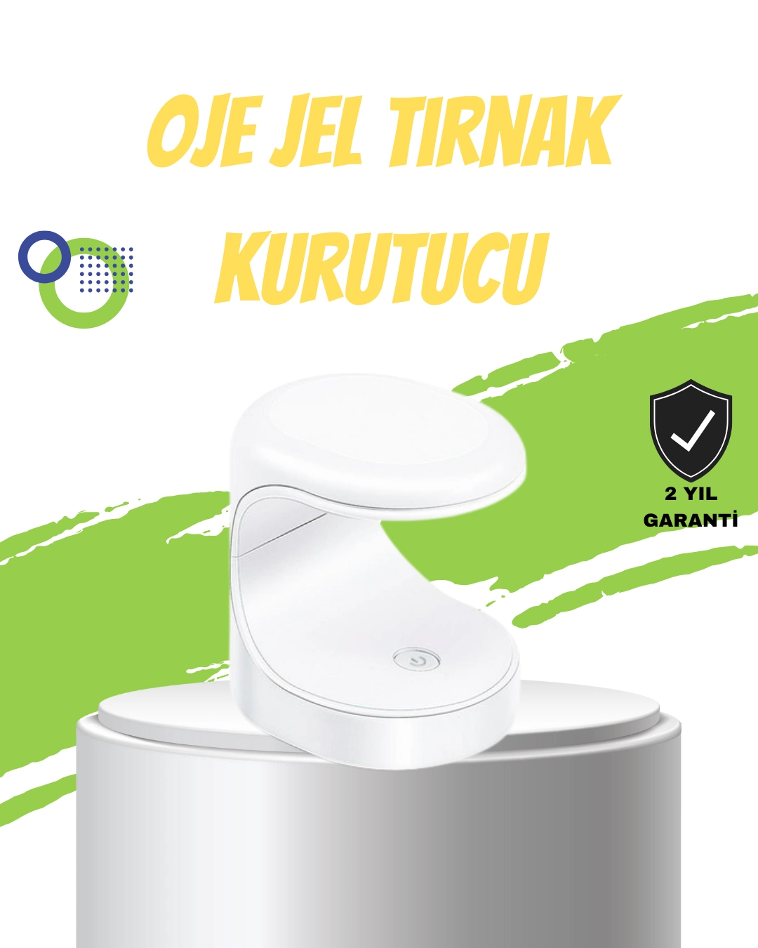 Mini Tırnak Kurutucu – Hızlı Kurutma İçin Uvled Işık Teknolojisi ( Lisinya )