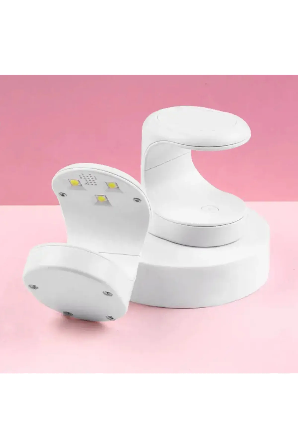 Mini Uv Led Işık Oje Tırnak Kurutucu Tasarımlı Express Protez Tırnak Kiti Kurutma Cilası ( Lisinya )