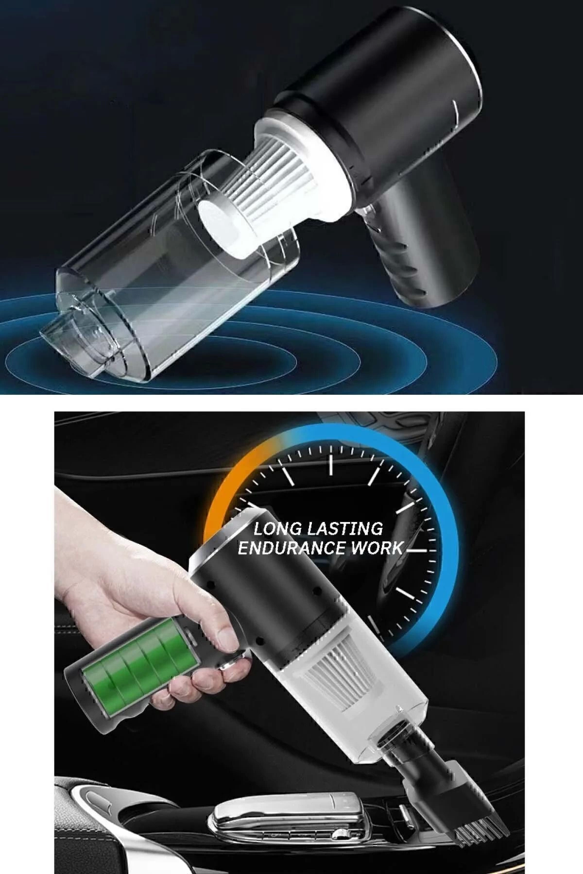 Mini Vakumlu Araç Süpürgesi El Süpürgesi Şarjlı Çok Fonksiyonlu Ev Aleti ( Lisinya ) Mini Vakumlu Araç Süpürgesi El Süpürgesi Şarjlı Çok Fonksiyonlu Ev Aleti ( Lisinya )