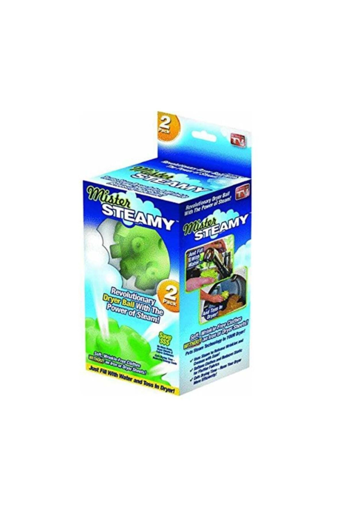 Mister Steamy Buharlı Çamaşır Kurutma Ve Ütü Topları Pratik 2'li ( Lisinya ) Mister Steamy Buharlı Çamaşır Kurutma Ve Ütü Topları Pratik 2'li ( Lisinya )