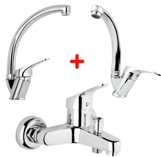Mix Banyo Bataryası Lavabo - Evye 3 Lü Avantajlı Set ( Lisinya ) Mix Banyo Bataryası Lavabo - Evye 3 Lü Avantajlı Set ( Lisinya )