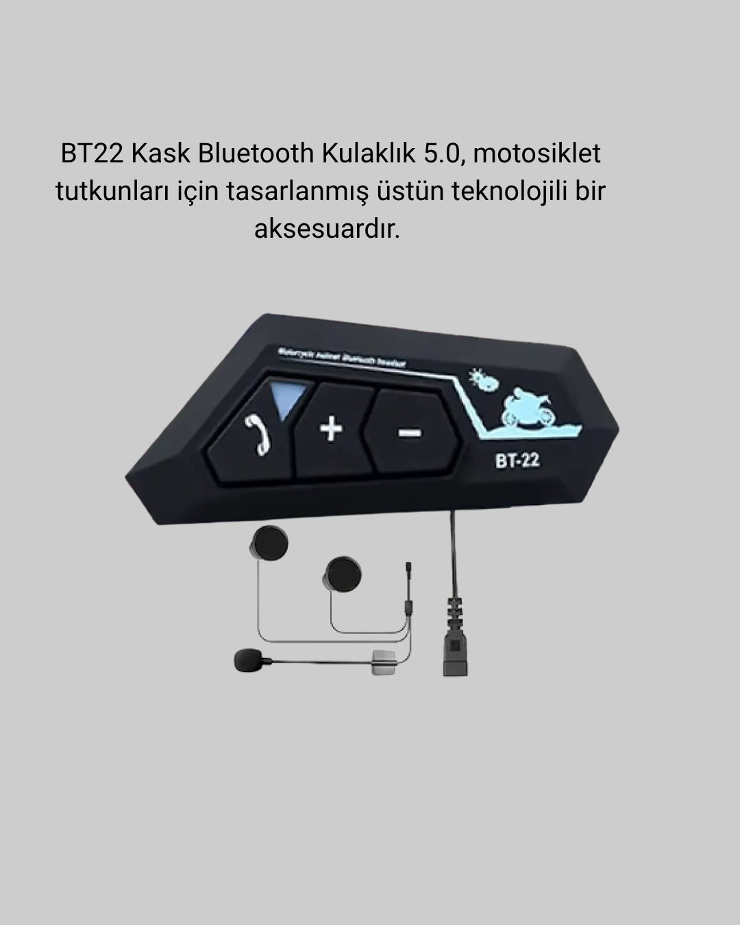 Motosiklet Kask Kulaklığı Bluetooth 5.0 Gürültü Önleme Ve Hızlı Bağlantı ( Lisinya )