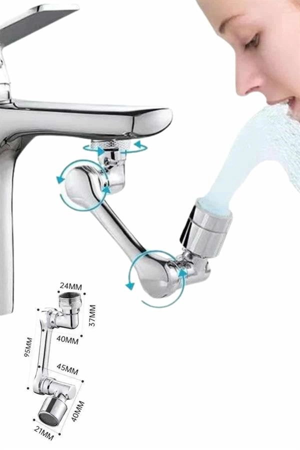 Mutfak Musluk Başlığı 1080 Derece Dönebilir Oynar Başlıklı Musluk Atı ( Lisinya ) Mutfak Musluk Başlığı 1080 Derece Dönebilir Oynar Başlıklı Musluk Atı ( Lisinya )