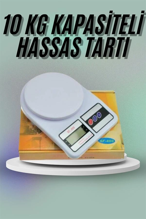 Mutfak Tartısı Dijital Göstergeli Hassas Tartı 10 Kg Kapasiteli ( Lisinya )