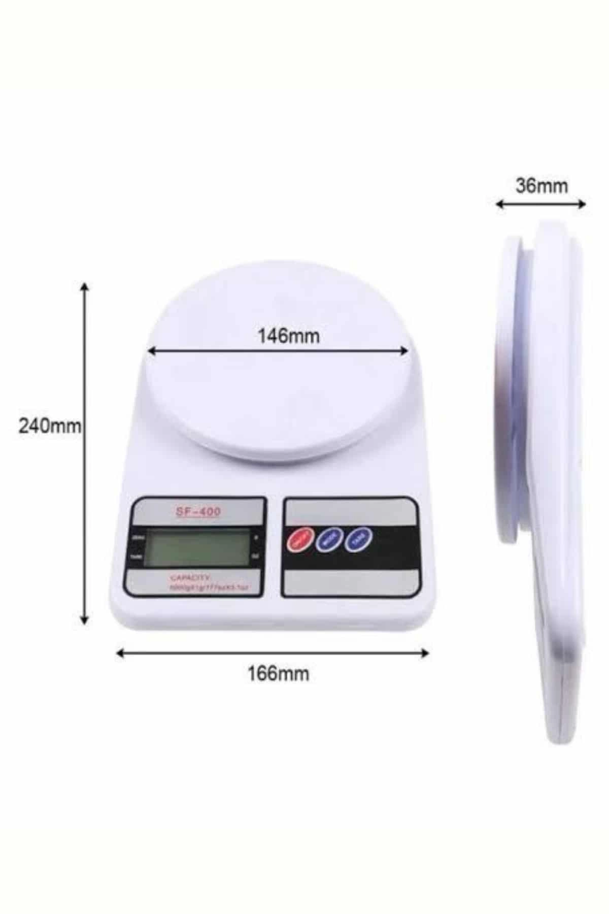 Mutfak Tartısı Dijital Göstergeli Hassas Tartı 10 Kg Kapasiteli ( Lisinya )