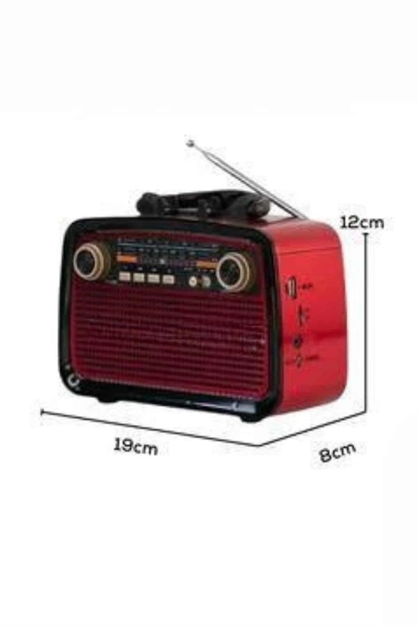 Müzik Kutusu Bluetooth Bağlantılı El Fenerli Nostaljik Tasarım Radyo ( Lisinya )