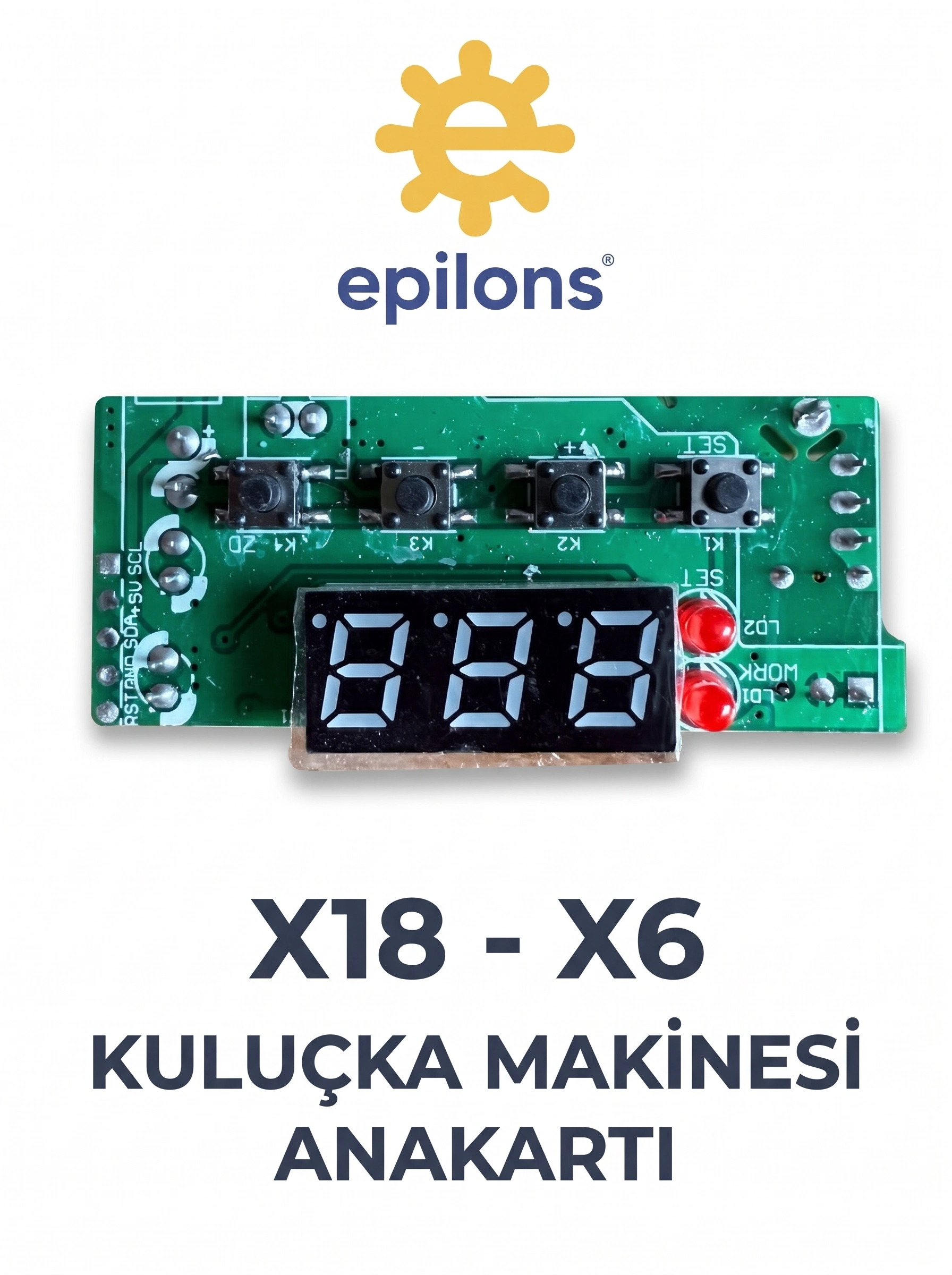 MX-18 MX-6 Ev Tipi Mini Kuluçka Makinesi Anakartı Dijital Göstergeli Termostat ve Kontrol Kartı Yedek Parça ( Lisinya ) MX-18 MX-6 Ev Tipi Mini Kuluçka Makinesi Anakartı Dijital Göstergeli Termostat ve Kontrol Kartı Yedek Parça ( Lisinya )