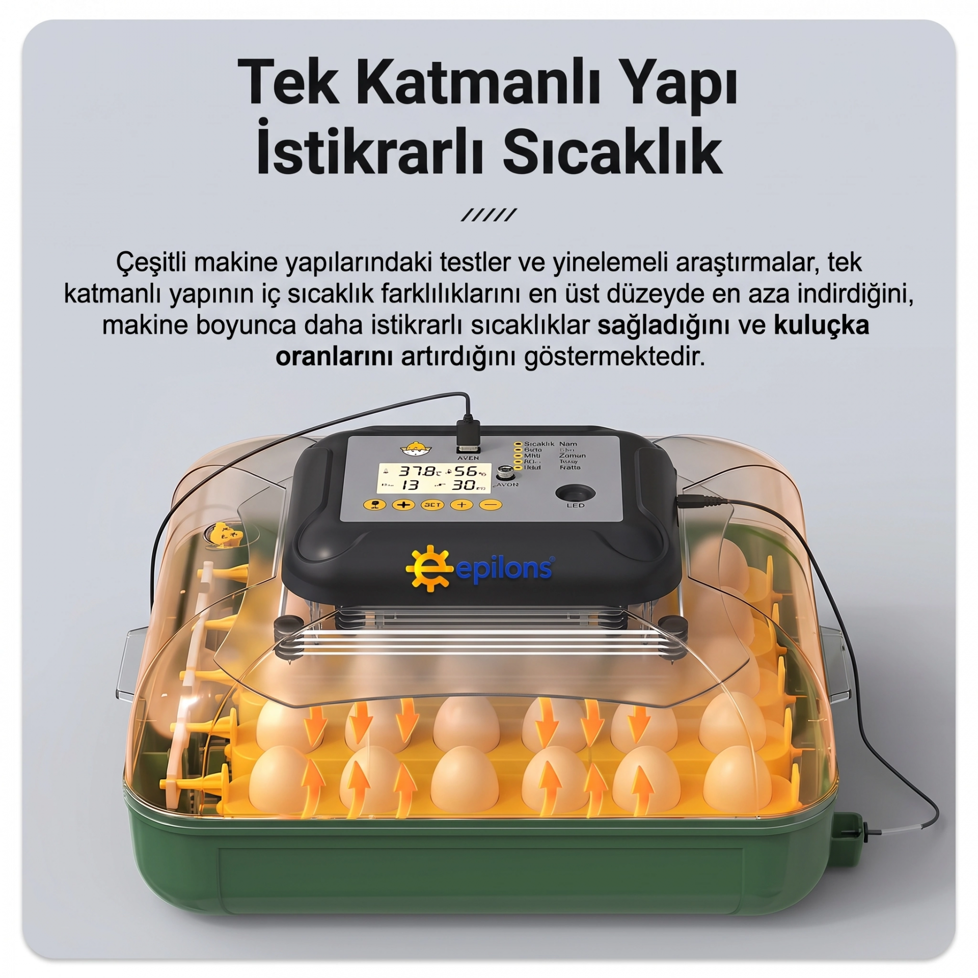 MY110 Yumurta Kapasiteli Tam Otomatik Kuluçka Makinesi Su Pompası ve Yedek Çevirme Motoru Hediyeli ( Lisinya ) MY110 Yumurta Kapasiteli Tam Otomatik Kuluçka Makinesi Su Pompası ve Yedek Çevirme Motoru Hediyeli ( Lisinya )
