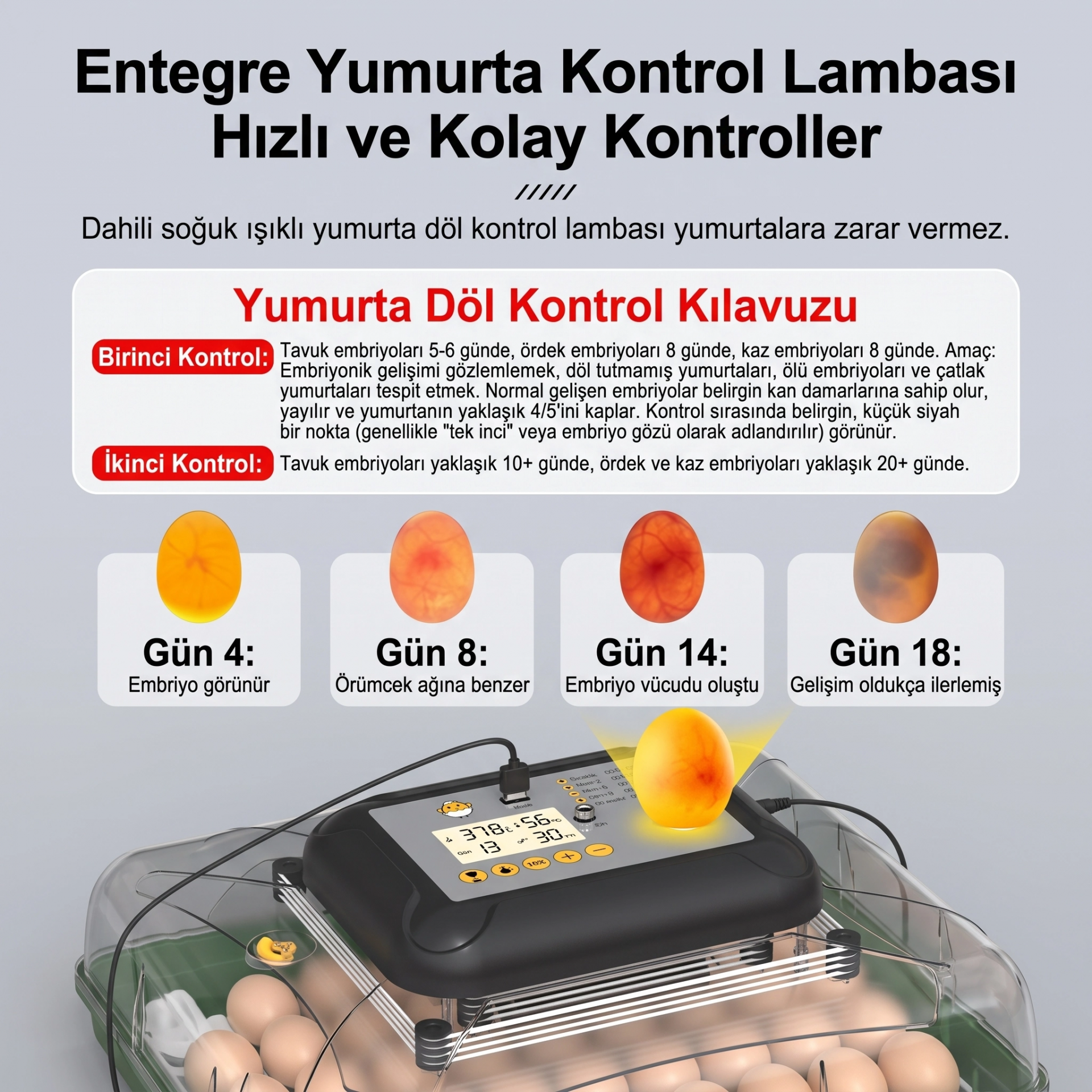 MY110 Yumurta Kapasiteli Tam Otomatik Kuluçka Makinesi Su Pompası ve Yedek Çevirme Motoru Hediyeli ( Lisinya ) MY110 Yumurta Kapasiteli Tam Otomatik Kuluçka Makinesi Su Pompası ve Yedek Çevirme Motoru Hediyeli ( Lisinya )