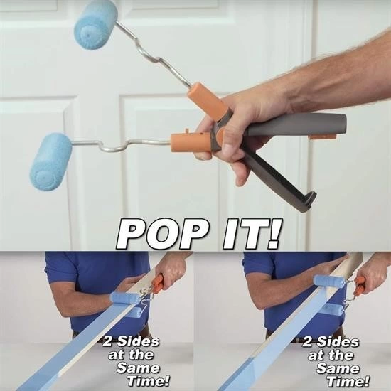 Nano Süngerli Damlatmaz Mobilya Ve Duvar Boyama Rulosu Hem Köşe Hem Düz Zemin ( Lisinya )