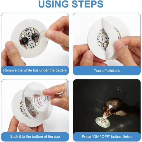 Nargile Altı Yapışkanlı Led Işık ( Lisinya ) Nargile Altı Yapışkanlı Led Işık ( Lisinya )