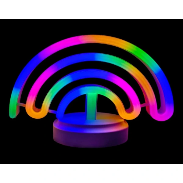 Neon Işıklı Gökkuşağı Masa Gece Lambası ( Lisinya ) Neon Işıklı Gökkuşağı Masa Gece Lambası ( Lisinya )