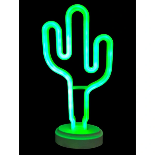 Neon Işıklı Kaktüs Masa Gece Lambası ( Lisinya ) Neon Işıklı Kaktüs Masa Gece Lambası ( Lisinya )