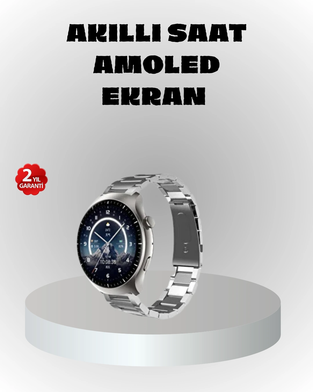 Nfc Destekli Akıllı Saat – Kablosuz Şarj & Sesli Arama Özelliği ( Lisinya )
