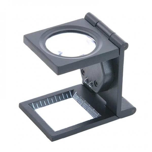 -25x25 Mm Full Çelik Kaplı Katlamalı Büyüteç Th-9005b ( Lisinya )
