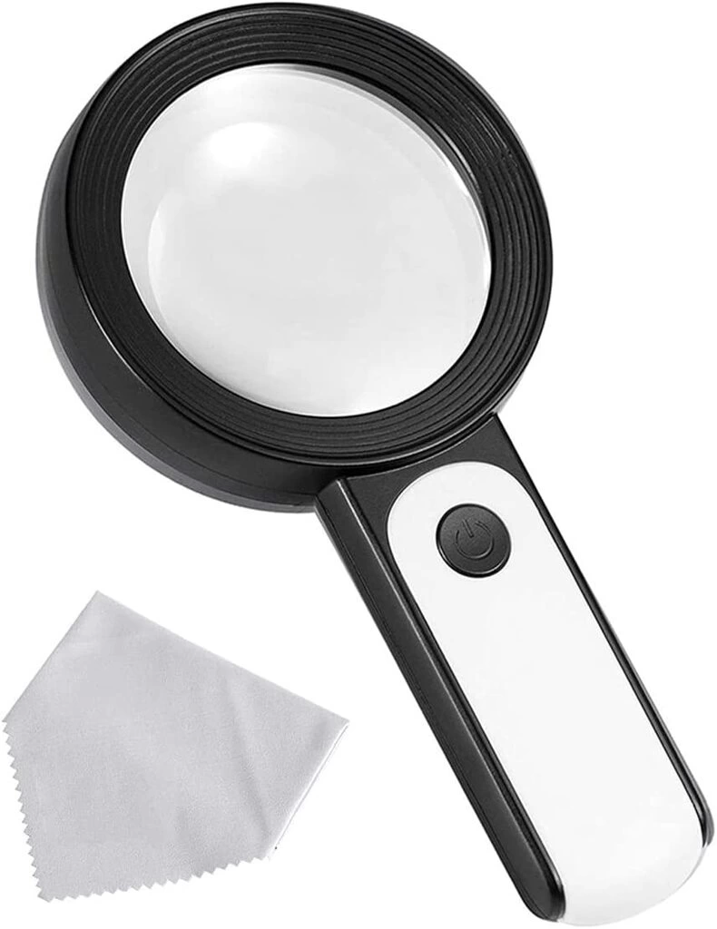 -30x -12ışıklı Büyüteç Taşınabilir Çıft Katmanlı Optik Cam Okuma Büyüteç 2290-18 ( Lisinya ) -30x -12ışıklı Büyüteç Taşınabilir Çıft Katmanlı Optik Cam Okuma Büyüteç 2290-18 ( Lisinya )