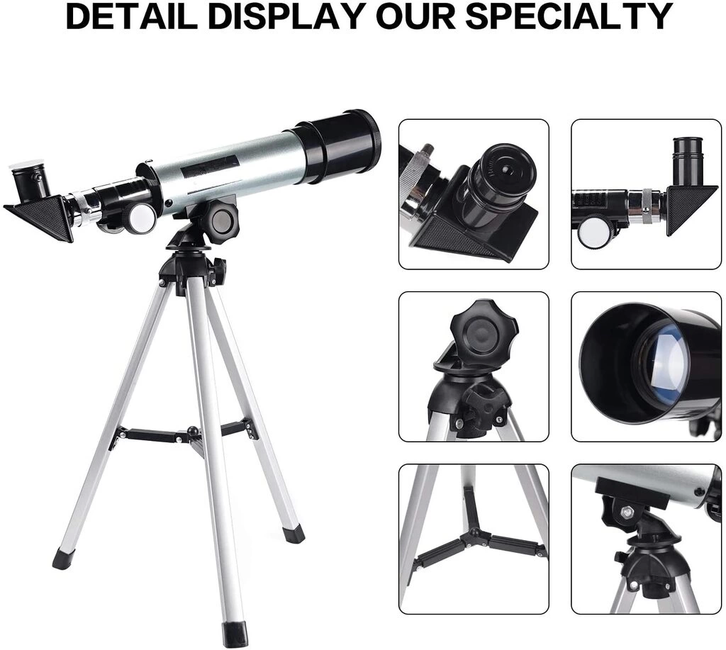 50x360 Mini Teleskop Kara Uzay Teleskobu Aliminyum Gövde Tripodlu ( Lisinya ) 50x360 Mini Teleskop Kara Uzay Teleskobu Aliminyum Gövde Tripodlu ( Lisinya )