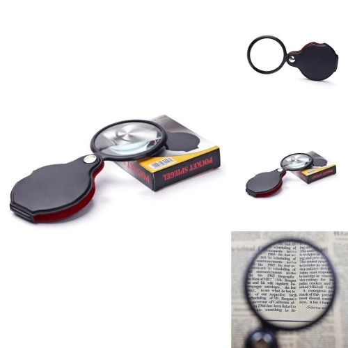 -5x 60mm Cam Optik Lens,katlabilir,deri Kaplamalı Cep Büyüteç-xx1051 ( Lisinya ) -5x 60mm Cam Optik Lens,katlabilir,deri Kaplamalı Cep Büyüteç-xx1051 ( Lisinya )