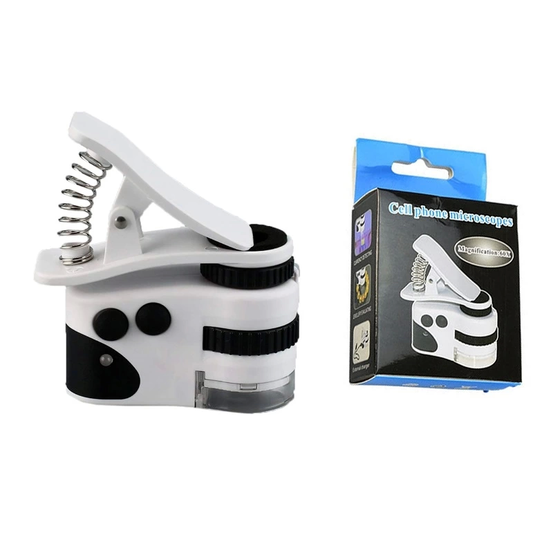 - 60x Mini Cep Telefonu Için Mandallı Mikroskop Uv Ledli Büyüteç Model Al2431 ( Lisinya ) - 60x Mini Cep Telefonu Için Mandallı Mikroskop Uv Ledli Büyüteç Model Al2431 ( Lisinya )