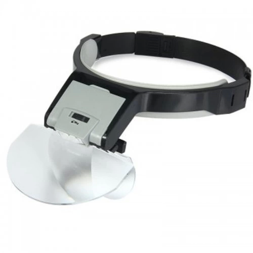 - Lens Takmalı 5 Lenslı , Led Lambalı Şapka Tip Büyüteç ( Lisinya ) - Lens Takmalı 5 Lenslı , Led Lambalı Şapka Tip Büyüteç ( Lisinya )