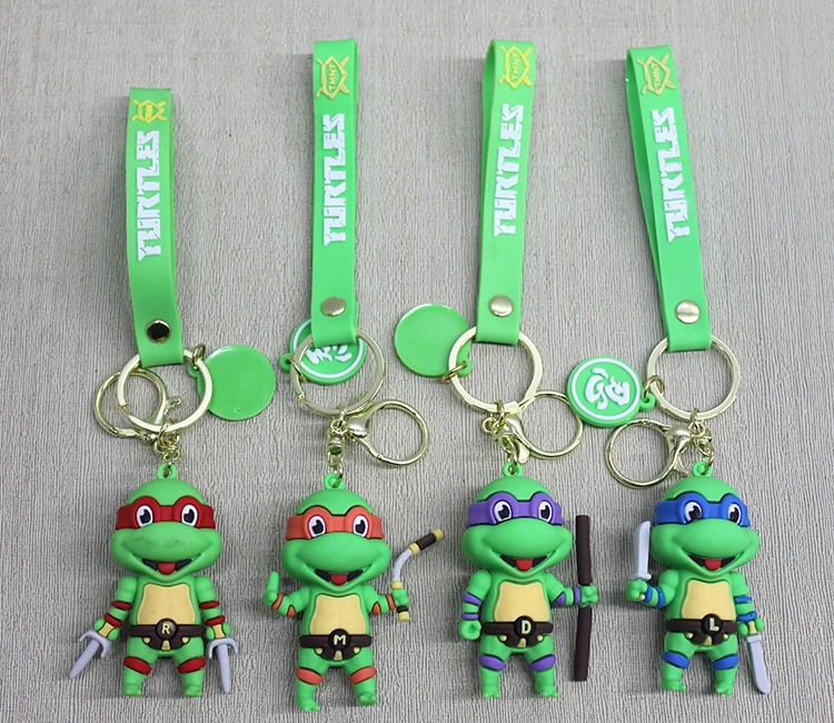 Ninja Kaplumbağalar Silikon Anahtarlık ( Lisinya )