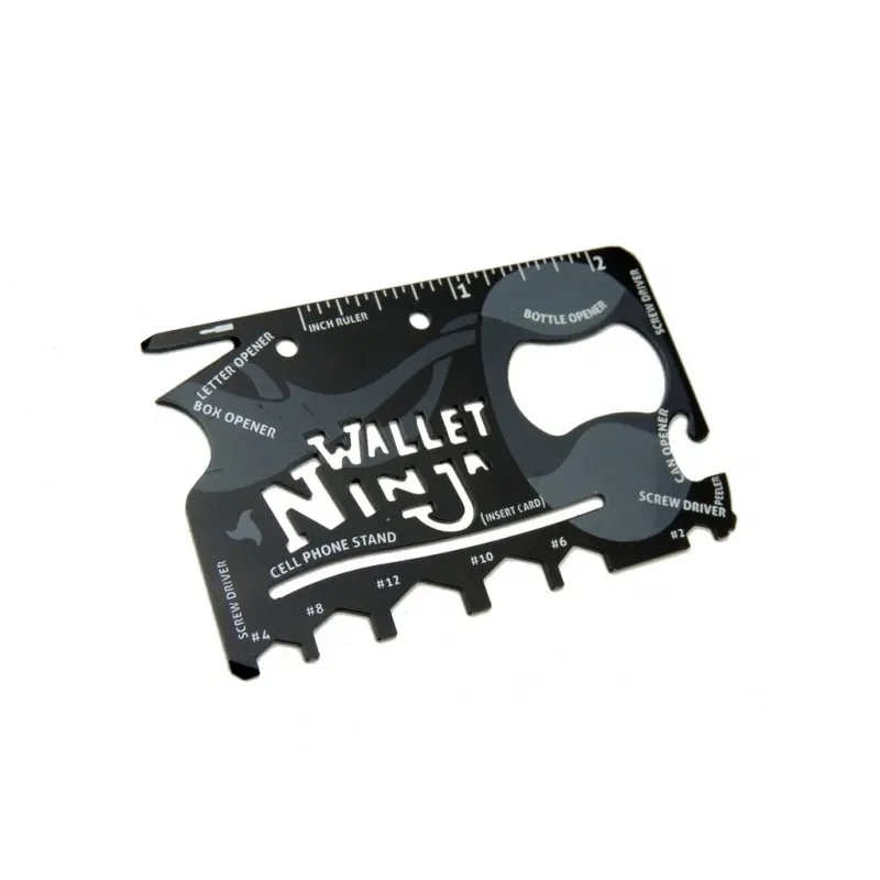 Ninja Wallet Survival Acil Durum Kiti / Kartı - 18 İn 1 ( Lisinya ) Ninja Wallet Survival Acil Durum Kiti / Kartı - 18 İn 1 ( Lisinya )