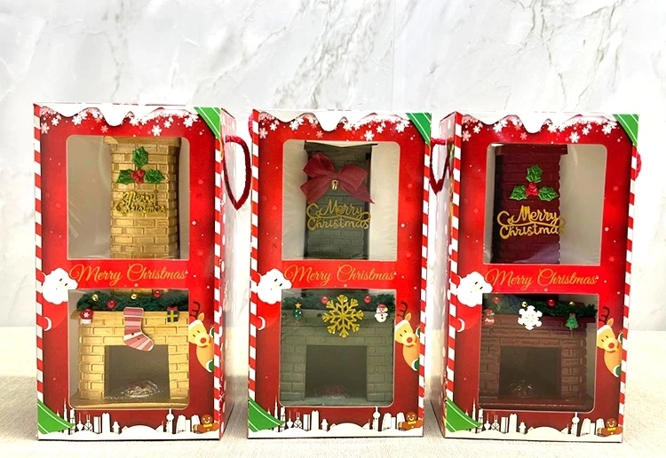 Noel Temalı Polyester Şömine Tütsülük İk023 ( Lisinya )