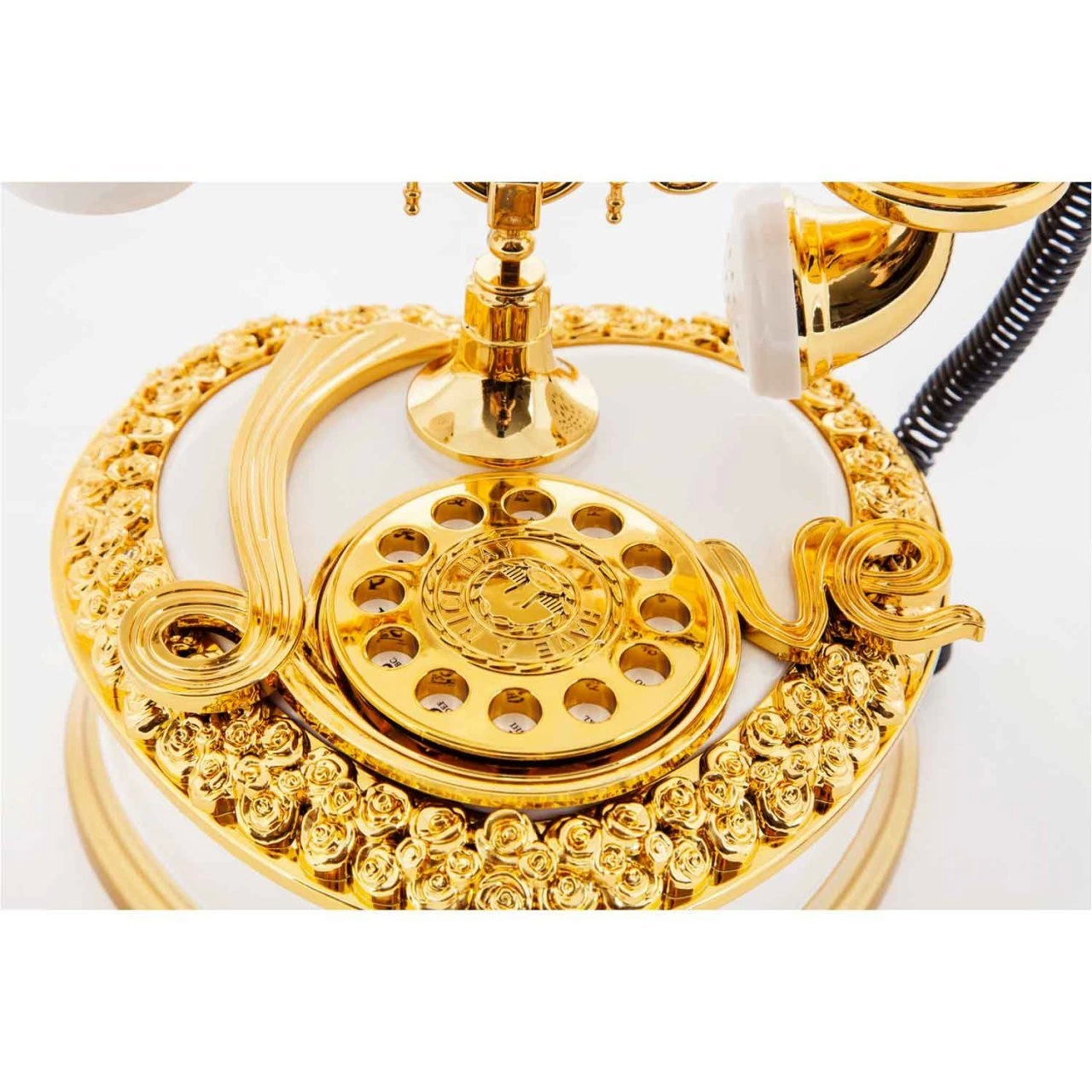 Nostaljik Polyester Telefon Müzik Ve Takı Mücevher Kutusu (beyaz) ( Lisinya ) Nostaljik Polyester Telefon Müzik Ve Takı Mücevher Kutusu (beyaz) ( Lisinya )