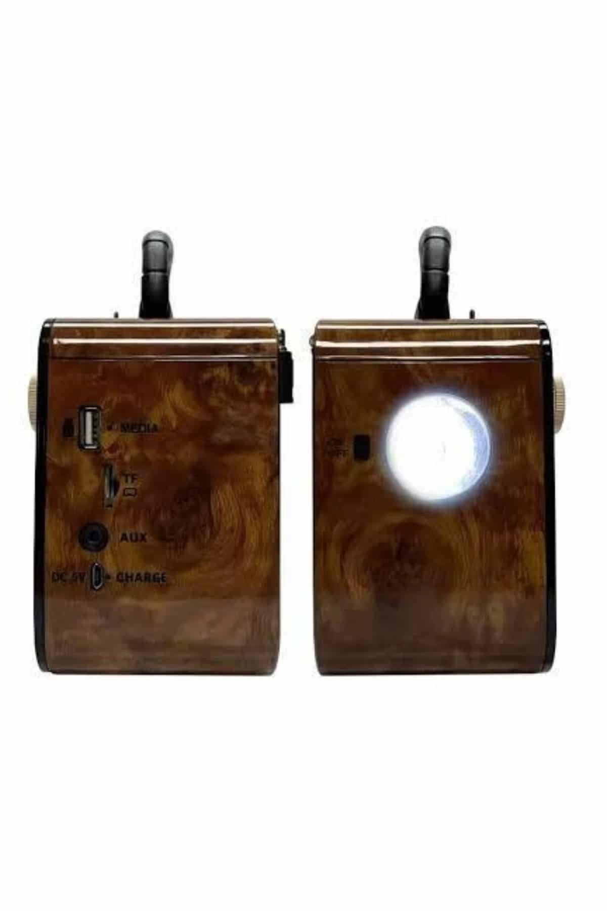 Nostaljik Radyo Bluetooth Bağlantılı Müzik Kutusu Ahşap ( Lisinya )