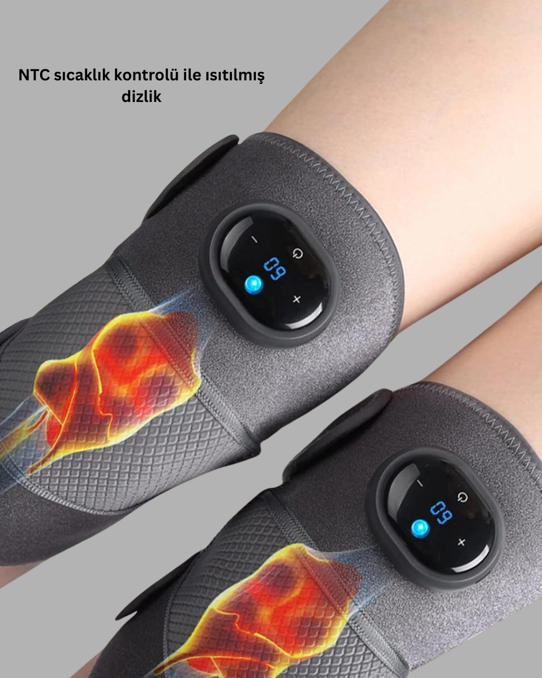 Ntc Isı Kontrollü Diz Masaj Aleti Titreşim Ve Isı Terapisi ( Lisinya )