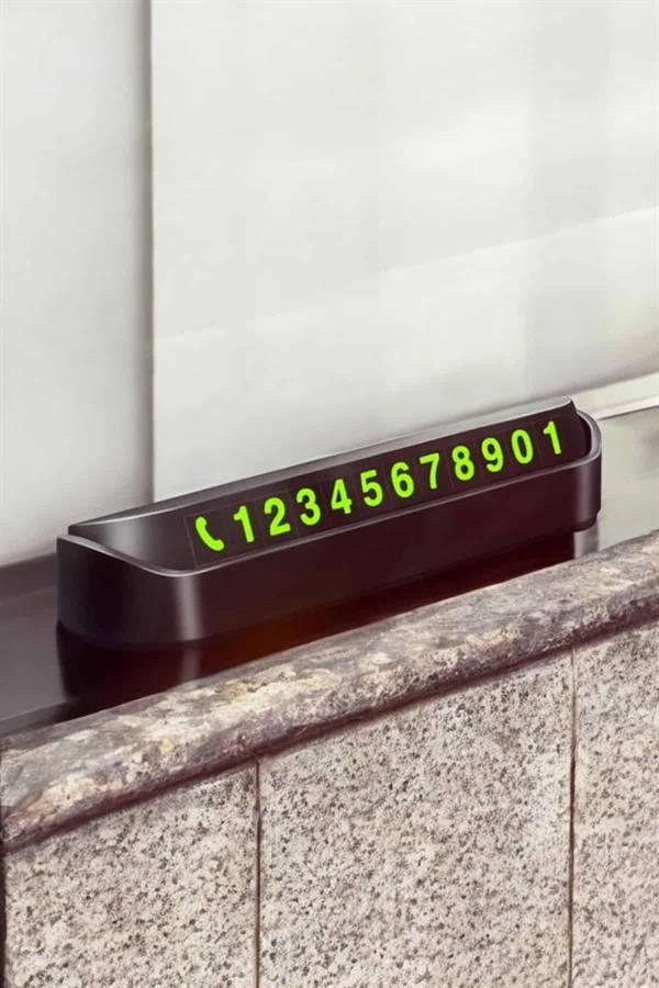 Numaralık Araç İçi Araba Araç Park Numaratör Telefon Numarası Yazma ( Lisinya )