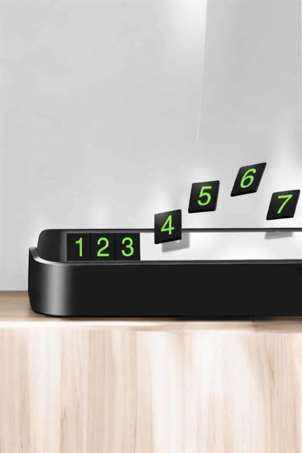 Numaralık Araç İçi Araba Araç Park Numaratör Telefon Numarası Yazma ( Lisinya )