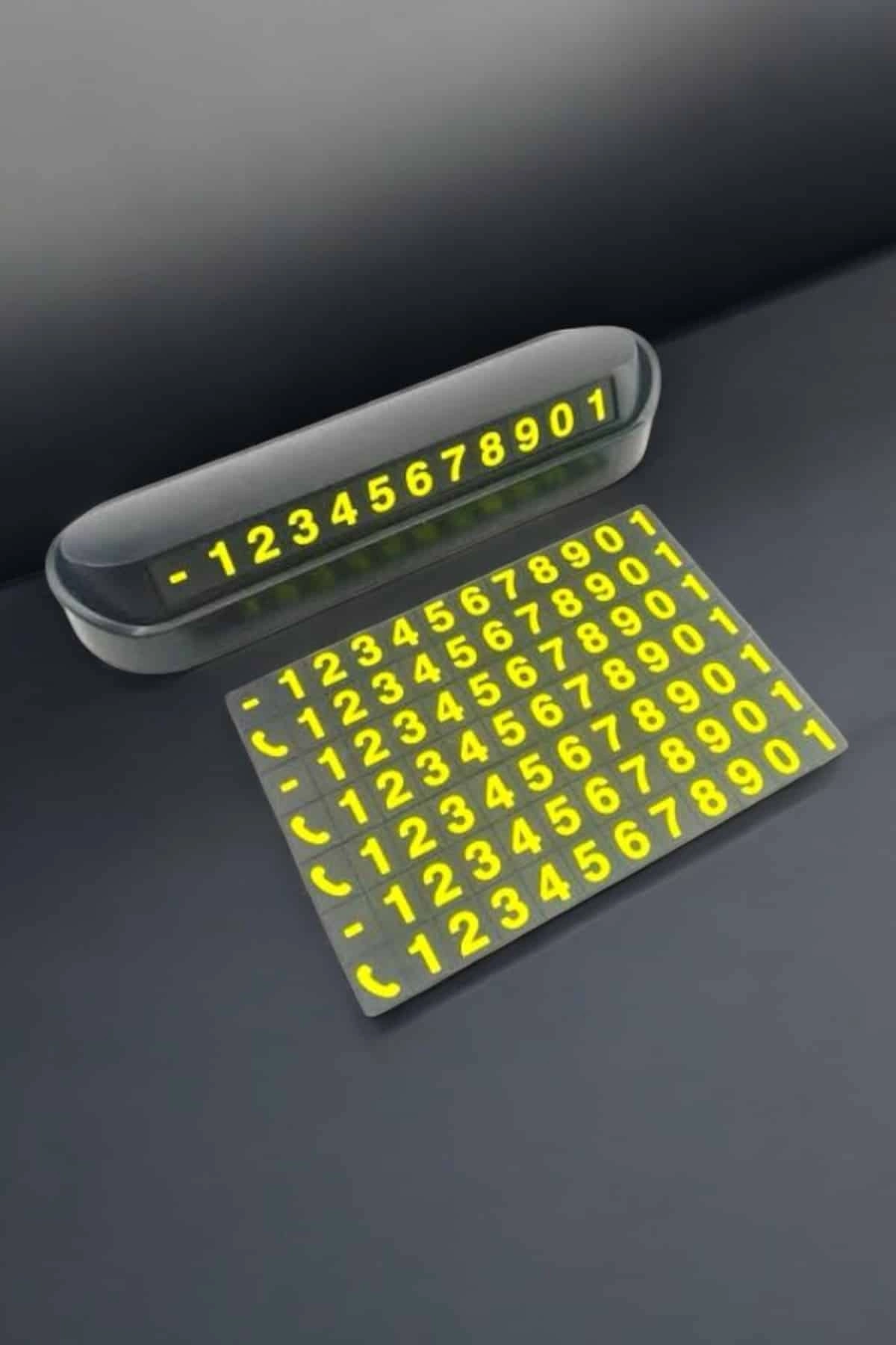 Numaralık Araç İçi Araba Araç Park Numaratör Telefon Numarası Yazma ( Lisinya )