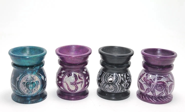 Obsidian Taşı Buhurdanlık Ksk2228 ( Lisinya )